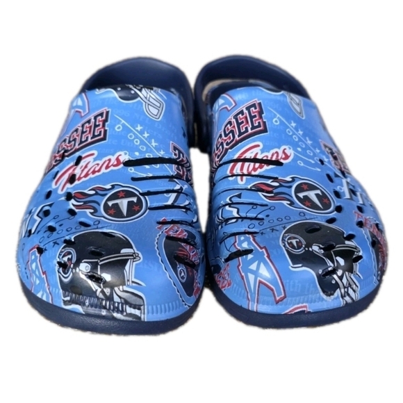Tennessee Titans Historic Print Clog Strap Crocs Blue Size 7 - 8 Waterproof NWT main image 6